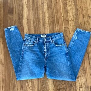 Agolde premium jeans size 26 Jamie style button fly